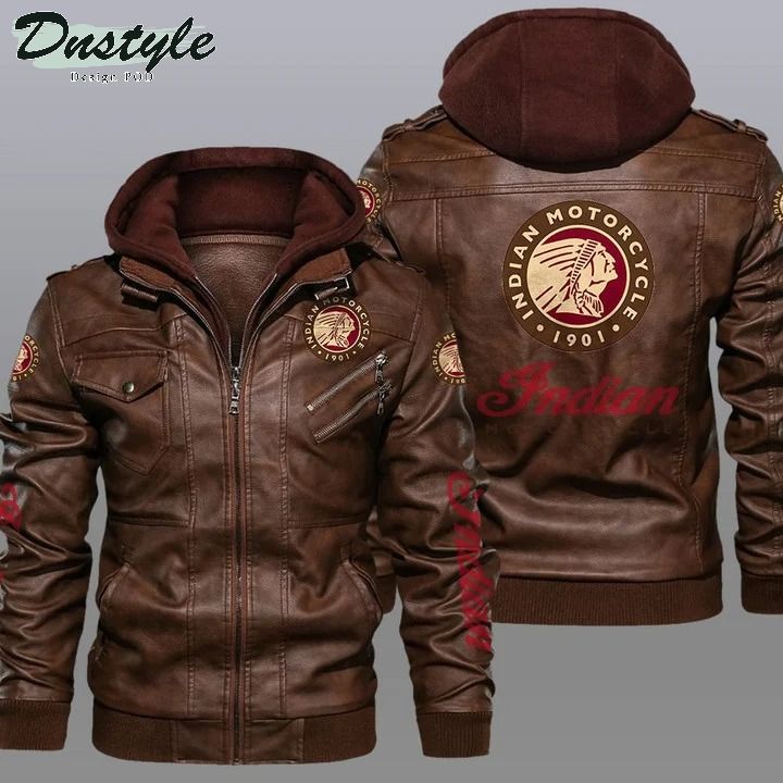 Indian Motorcycles hooded leather jacket