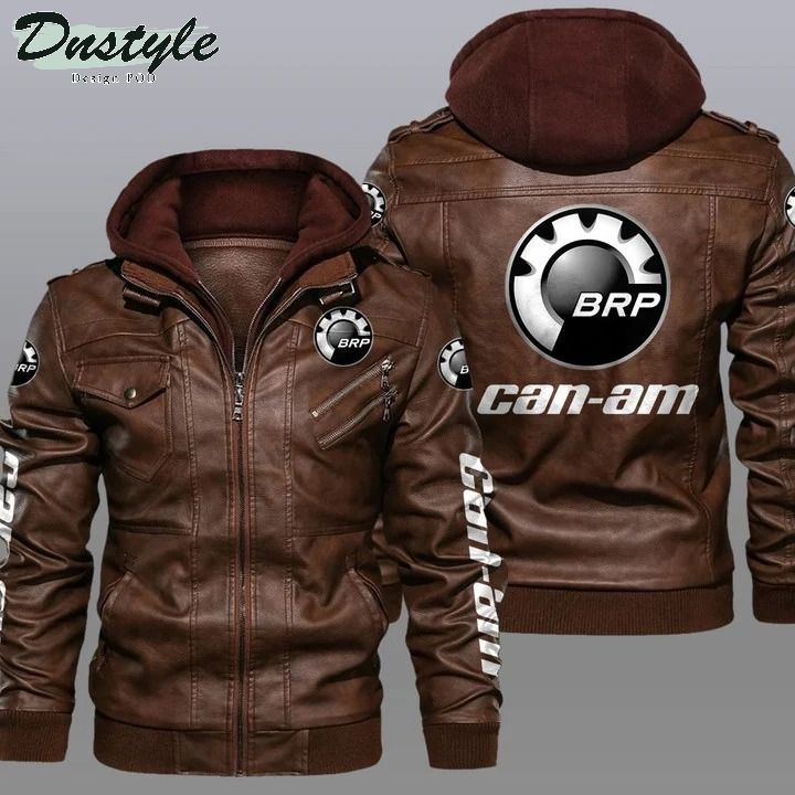 Can-am Motorcycles hooded leather jacket