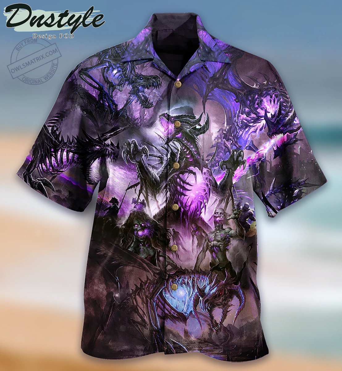 Dragon Skull Love Life Limited Hawaiian Shirt