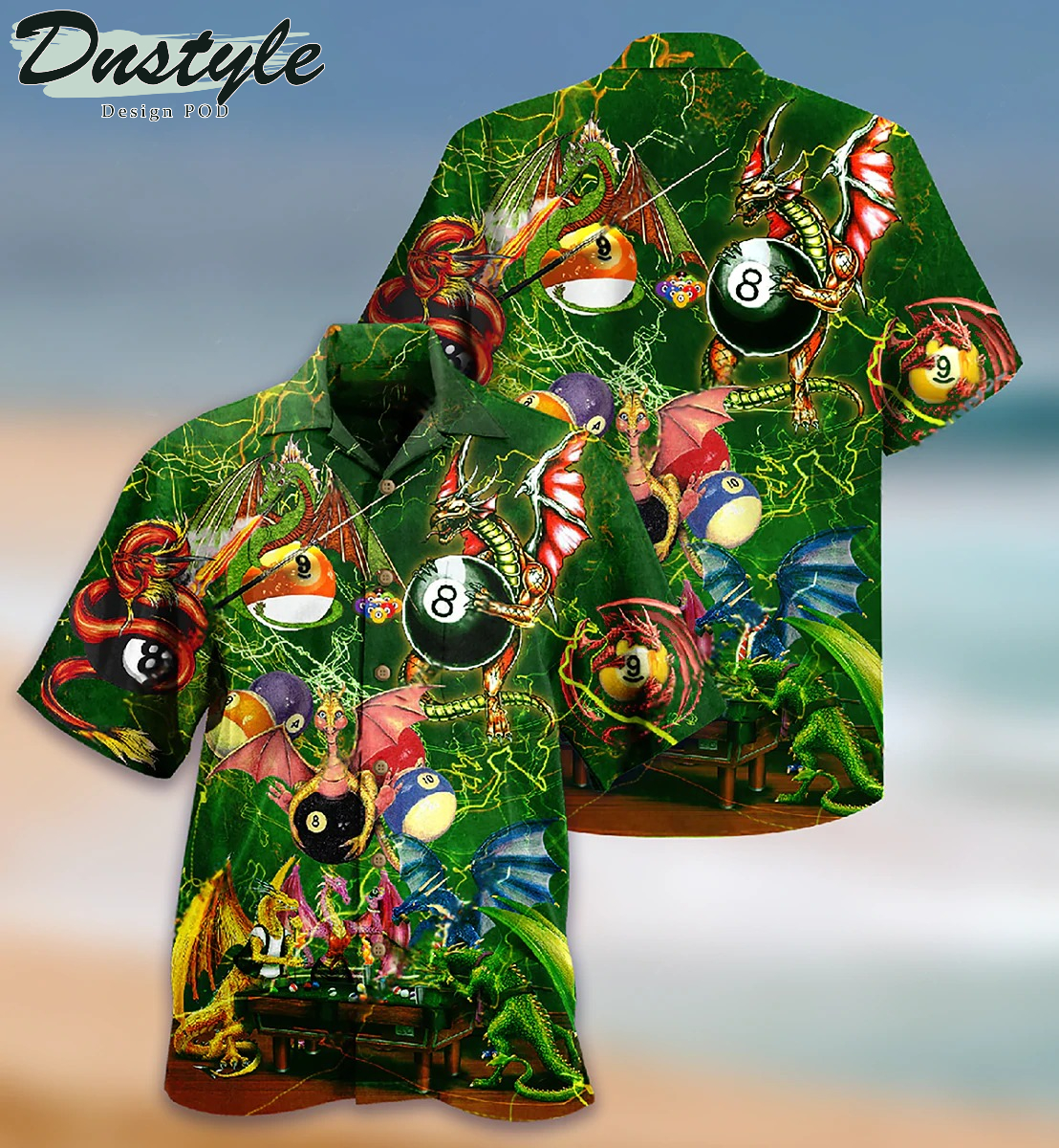Dragon Billiard Love Life Hawaiian Shirt