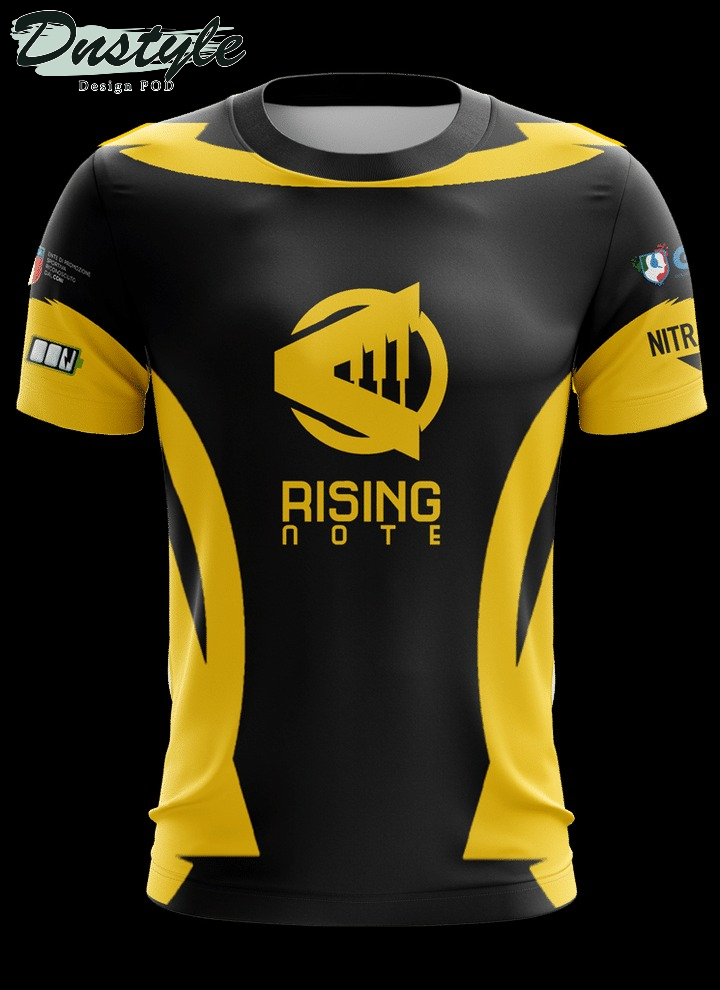 Rising Note Academy Yellow Jersey 3d Tshirt