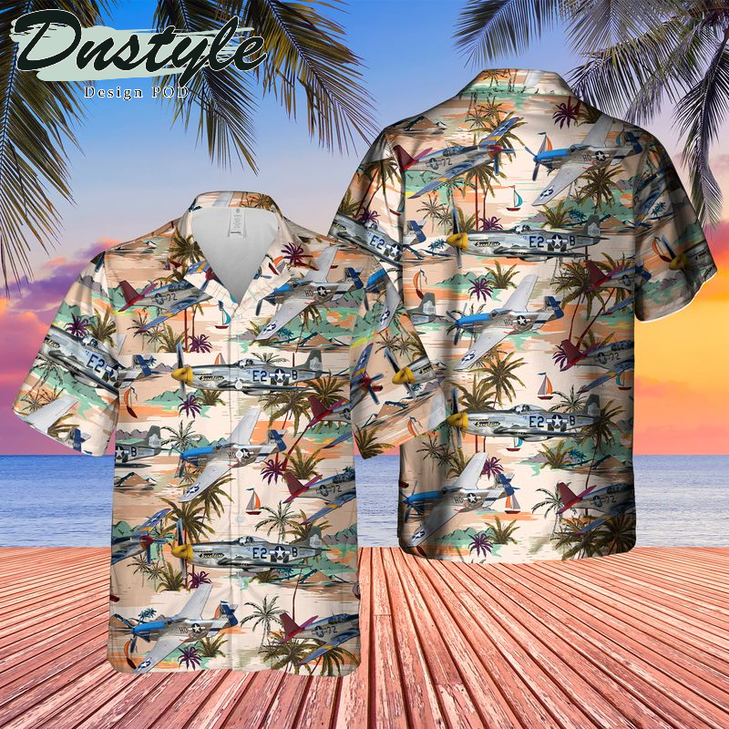 North American P-51 Mustang Hawaiian Shirt