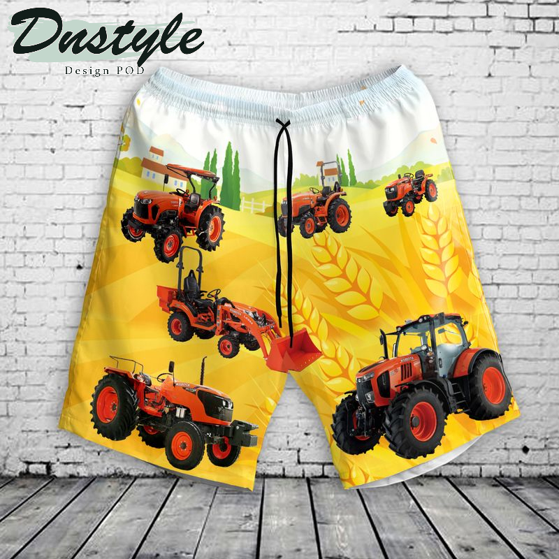 Kubota Tractor Hawaiian Shirt