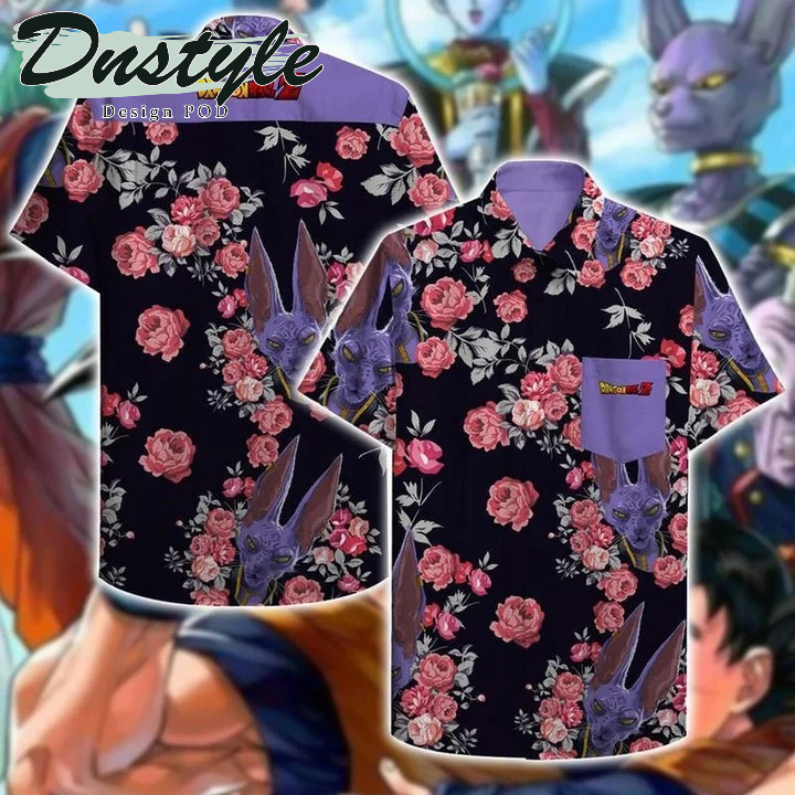 Beerus Dragon Ball Z Hawaiian II Hawaiian Casual Shirt