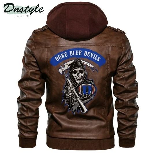 Duke Blue Devils NCAA Football Sons Of Anarchy Brown Leather Jacket