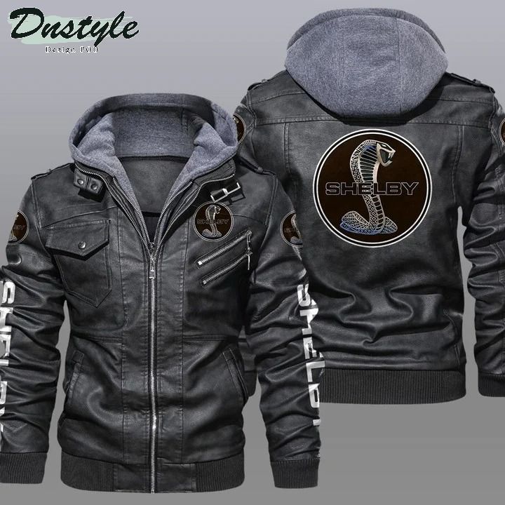 Ford Shelby hooded leather jacket