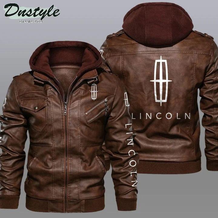 Lincoln hooded leather jacket