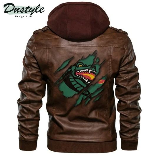 Uab Blazers Ncaa Brown Leather Jacket