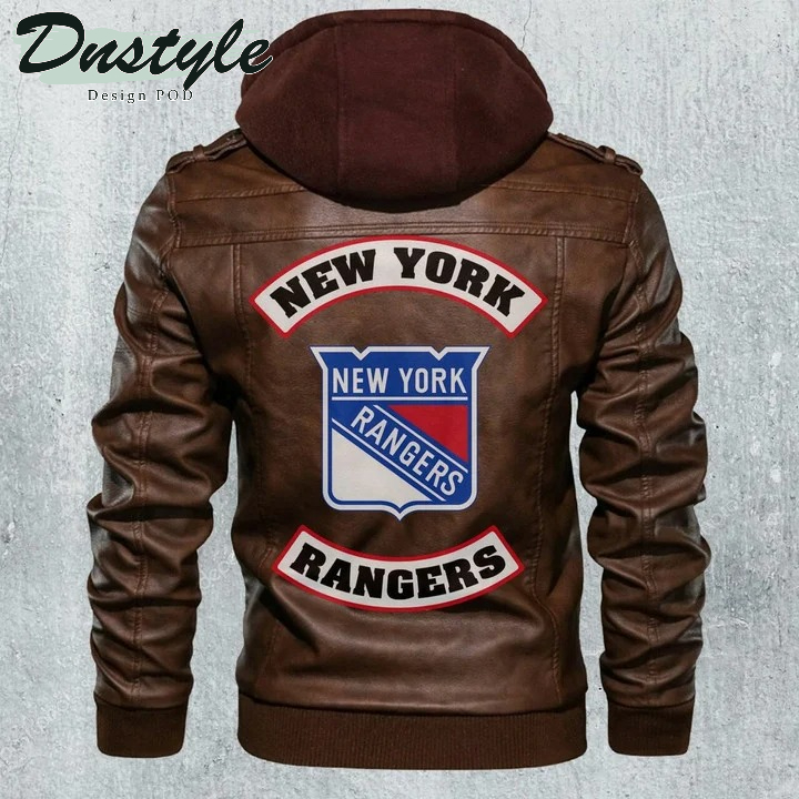 Newyork Rangers NHL Hockey Leather Jacket