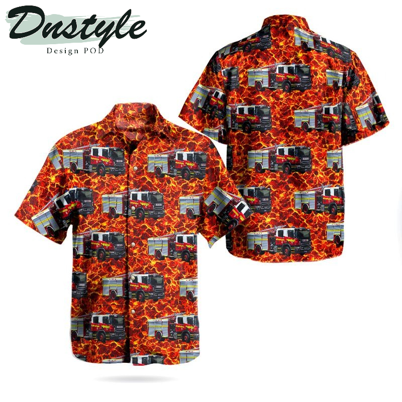 Department of Fire and Emergency Services DFES Scania Urban Pumper Hawaiian Shirt