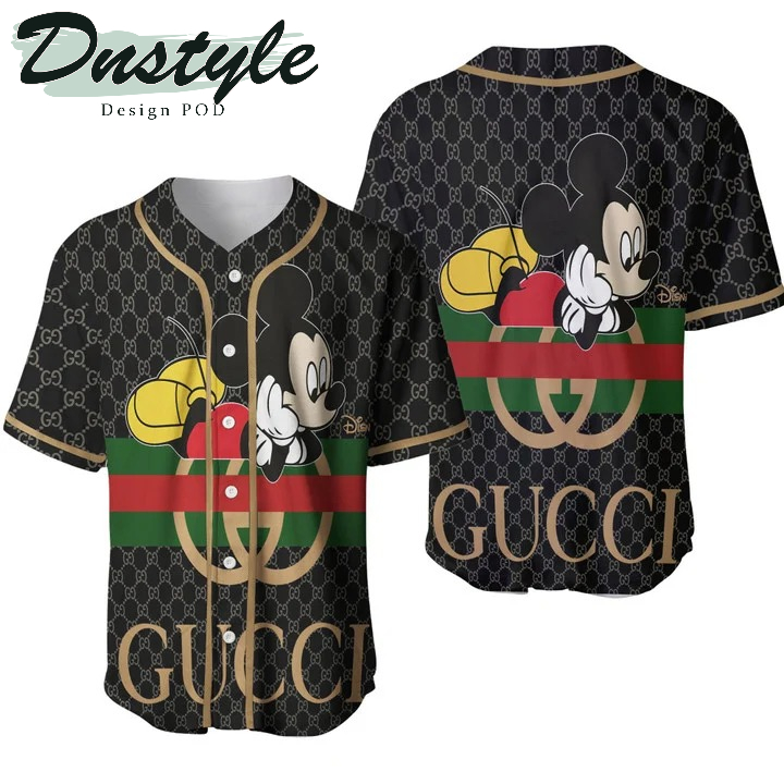 Gucci Mickey Luxury Brand Baseball Jersey #23