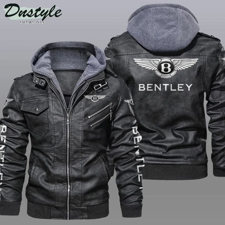 Bentley hooded leather jacket