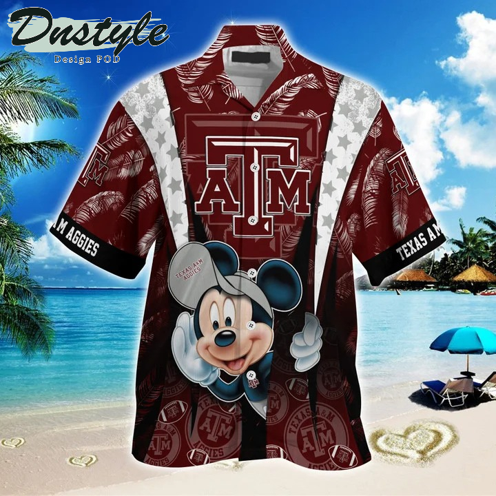 Texas A&M Aggies Mickey NCAA Summer Hawaii Shirt