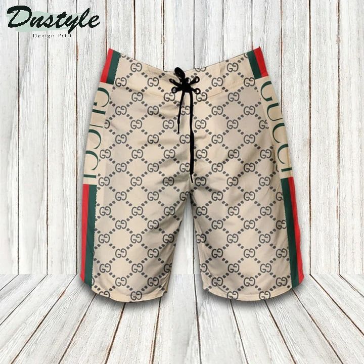 Gucci Combo Hawaiian Shirt Short And Flip Flops