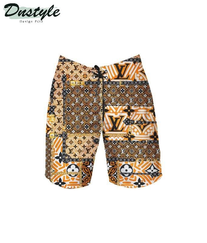 Louis Vuitton LV Style 15 Combo Hawaiian Short And Flip Flops