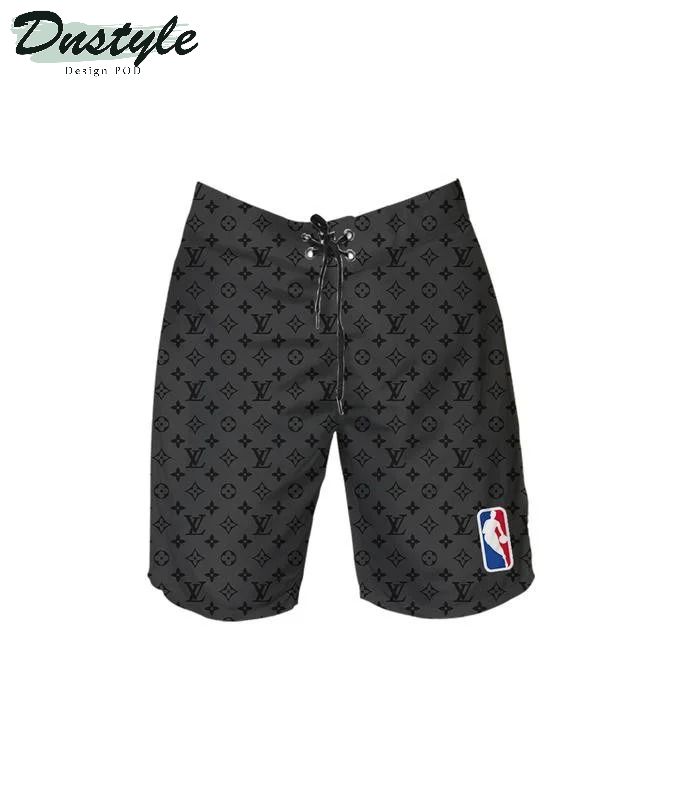 Louis Vuitton LV NBA Combo Hawaiian Short And Flip Flops