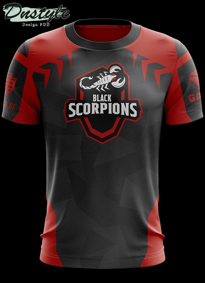 Black Scorpions Red eSports Jersey 3d Tshirt