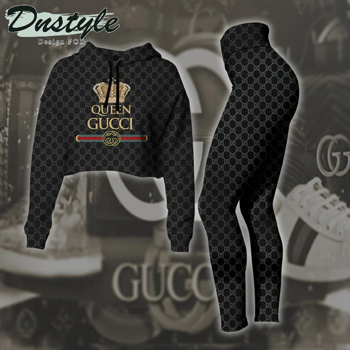 Queen Gucci Luxury Combo Crop Hoodie Legging