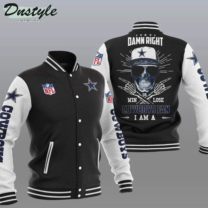 Dallas Cowboys NFL Damn Right Varsity Baseball Jacket