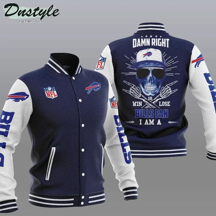 Buffalo Bills NFL Damn Right Varsity Baseball Jacket