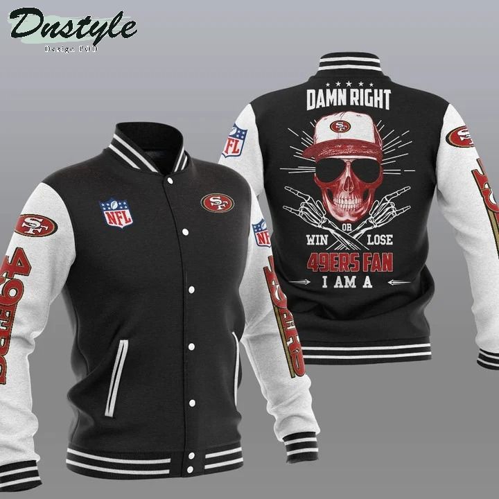San Francisco 49ers NFL Damn Right Varsity Baseball Jacket