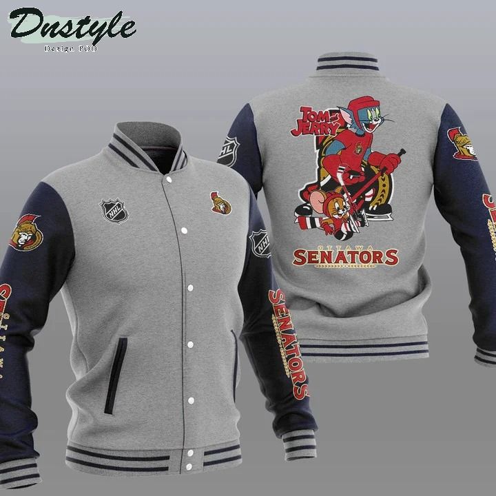 Ottawa Senators NHL Tom And Jerry Varsity Baseball Jacket