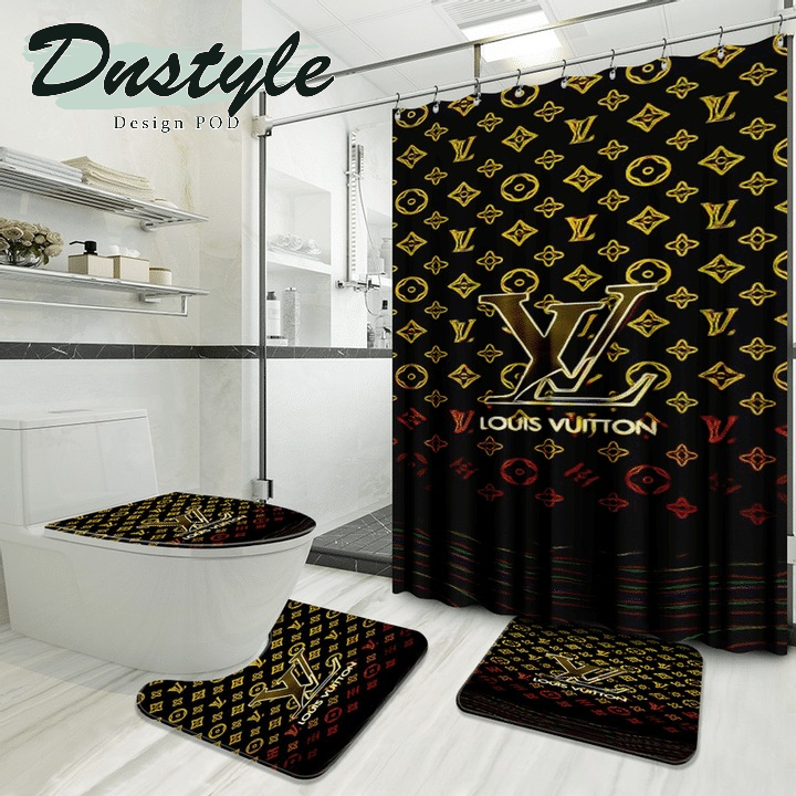 Louis Vuitton Luxury Fashion Bathroom Set Shower Curtain #39