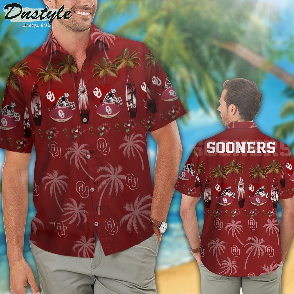 Oklahoma Sooners NCAA Tropical Aloha Hawaiian Shirt
