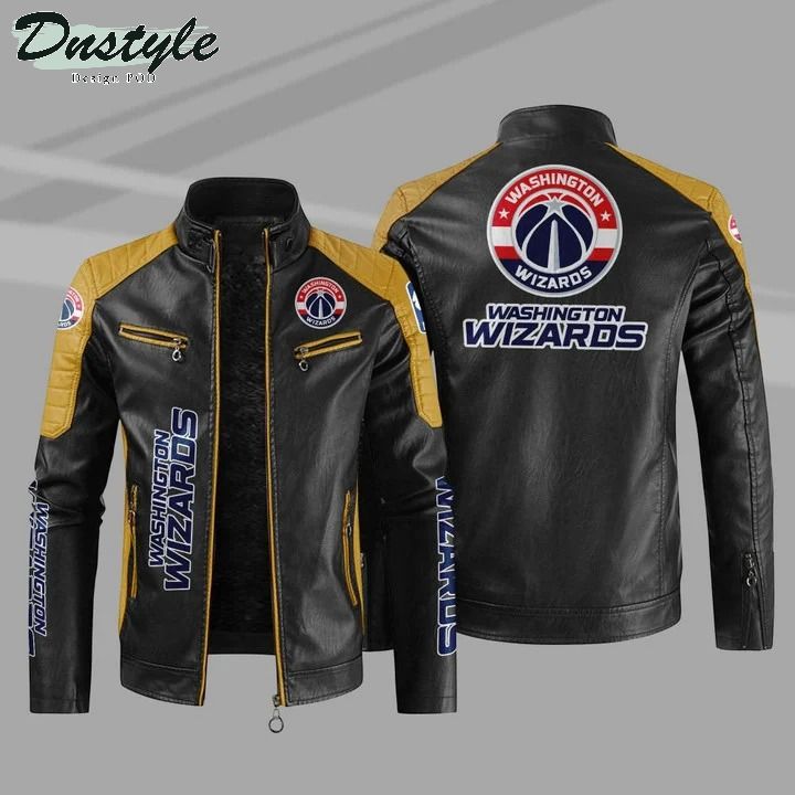 Washington Wizards NBA Sport Leather Jacket