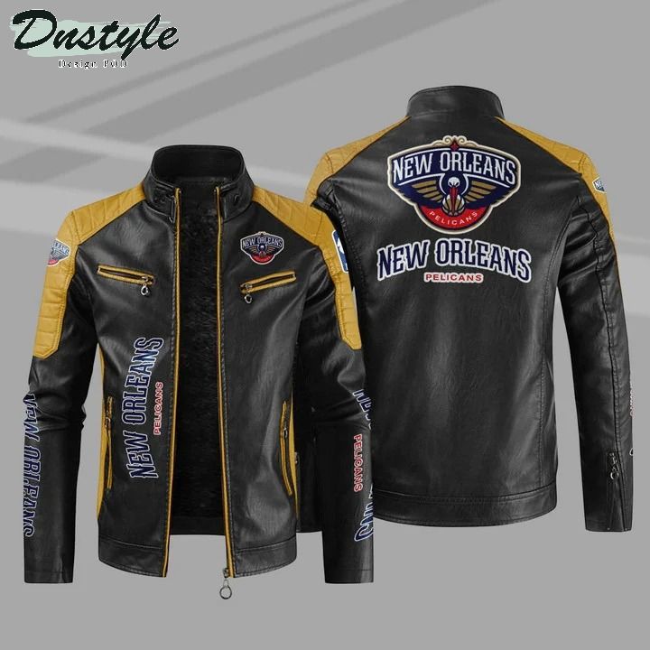 New Orleans Pelicans NBA Sport Leather Jacket
