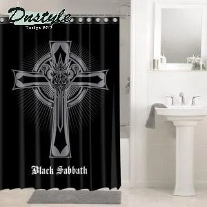 Black Sabbath Rock Metal Band Shower Curtain Waterproof Bathroom Sets Window Curtains