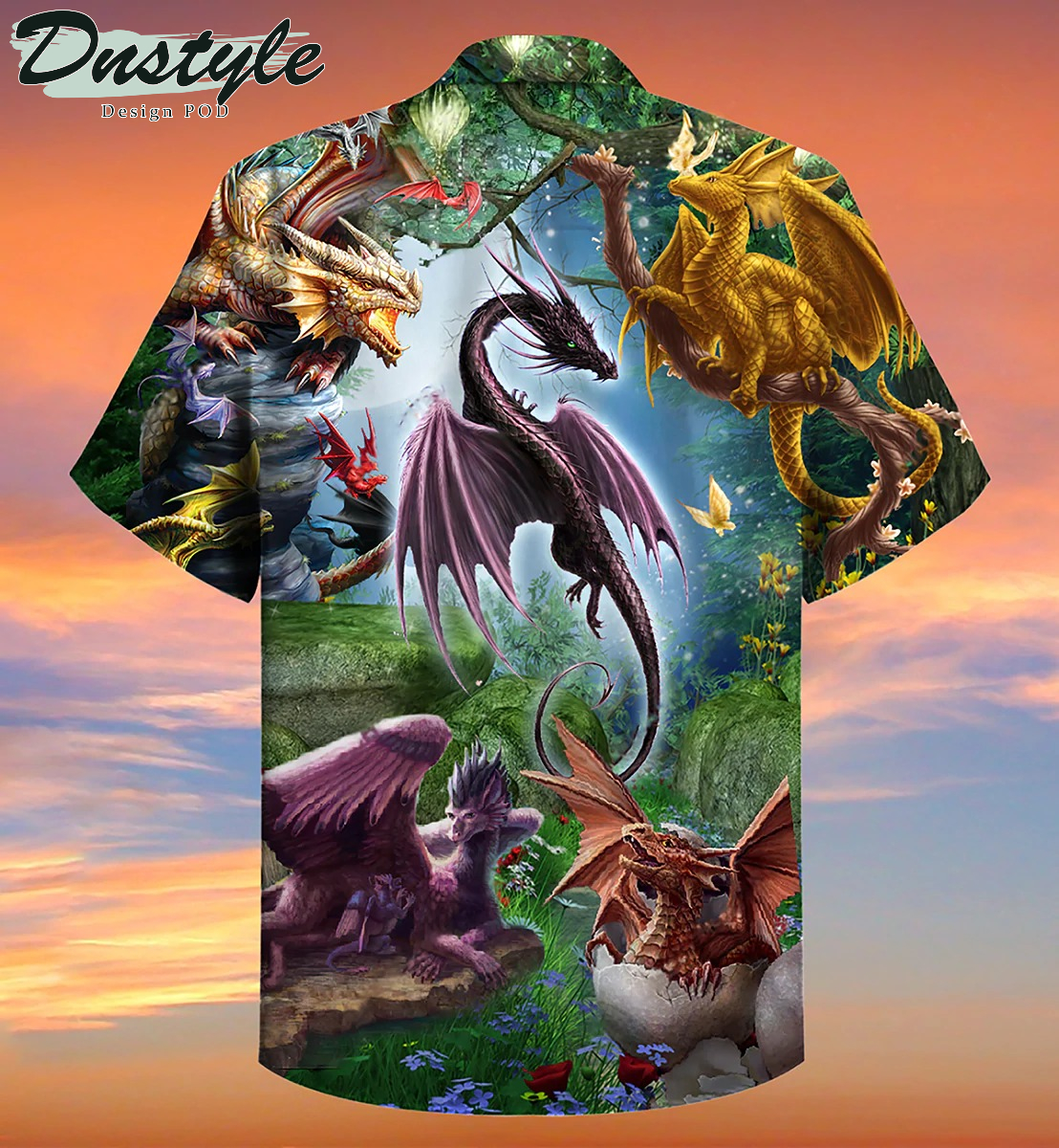 Dragon Fly Love Life Hawaiian Shirt