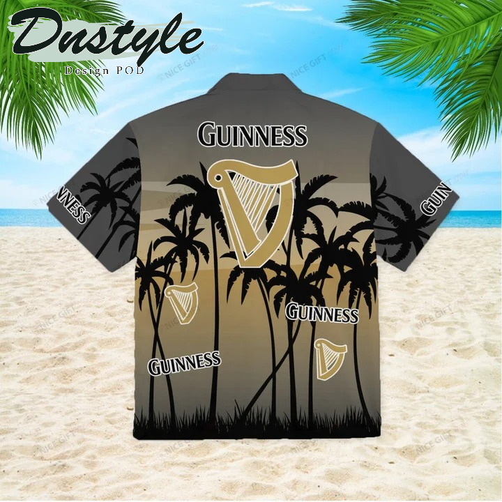 Guinness whisky hawaiian shirt