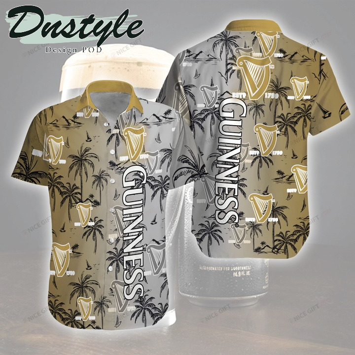 Guinness beer hawaiian 3d shirt