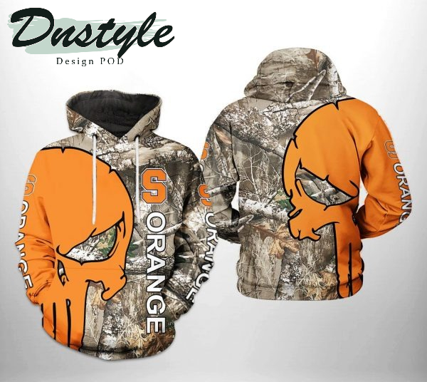Syracuse Orange NCAA Camo Veteran Hunting 3D Printed Hoodie