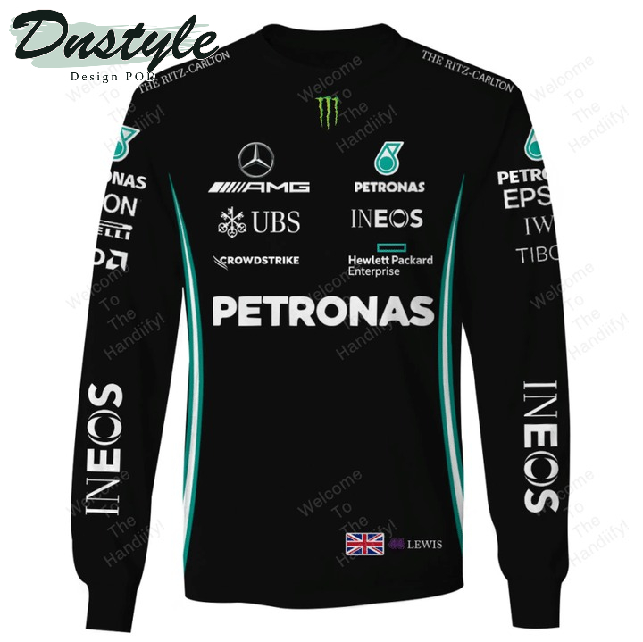 Lewis Hamilton Mercedes-Amg Petronas Formula One Team Racing All Over Print 3D Hoodie