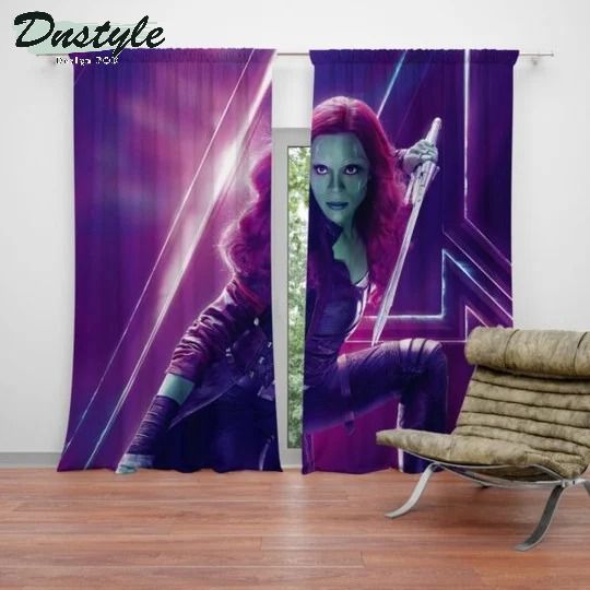 Zoe Saldana Gamora Avengers Infinity War Window Curtains