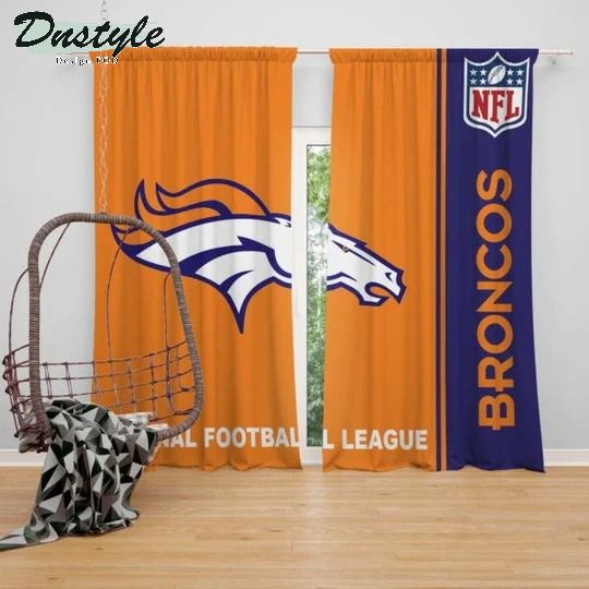 NFL Denver Broncos Window Curtains