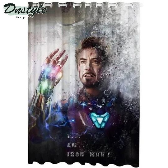 Avengers Endgame Tony Stark 3d Printed Window Curtains