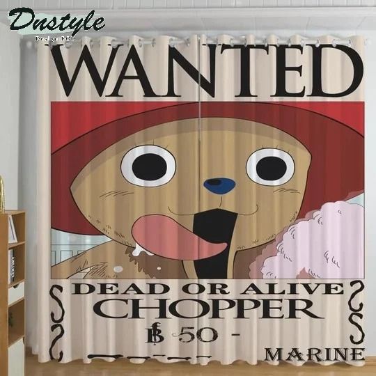One Piece Chopper Wanted 3d Printed Window Curtains