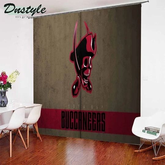 Red Skull Tampa Bay Buccaneers Window Curtains