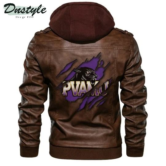 Prairie View A M Panthers Ncaa Brown Leather Jacket