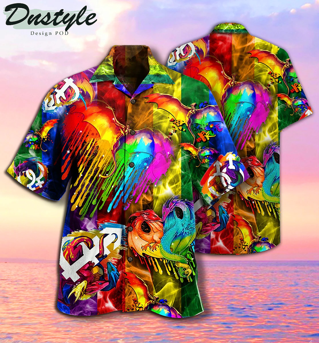 Dragon LGBT Love Life Hawaiian Shirt