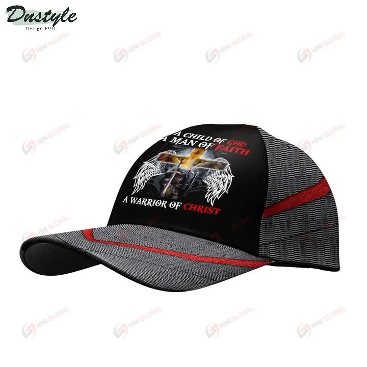Jesus a child of god a man of faith a warrior of christ classic cap 1