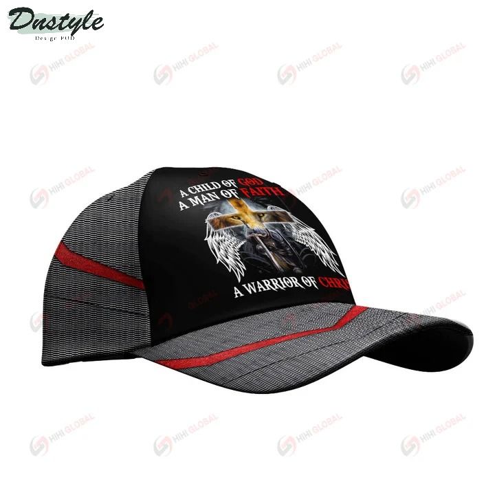 Jesus a child of god a man of faith a warrior of christ classic cap 2