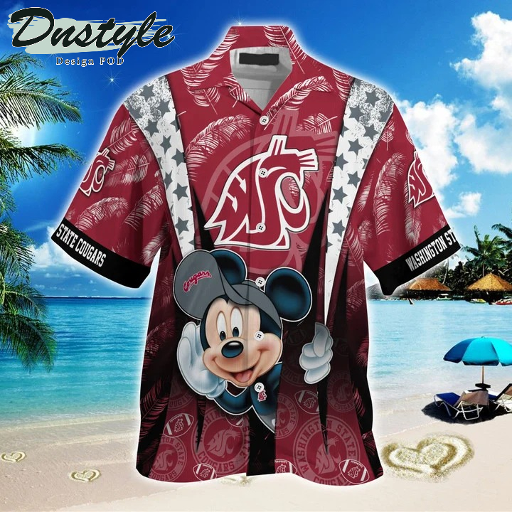 Washington State Cougars Mickey NCAA Summer Hawaii Shirt