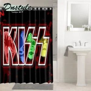 Kiss Rock Metal Band Shower Curtain Waterproof Bathroom Sets Window Curtains