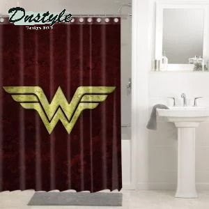 Wonder Woman Symbol Logo Shower Curtain Waterproof Bathroom Sets Window Curtains