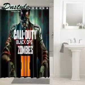 Call Of Duty Black Ops Zombies Shower Curtain Waterproof Bathroom Sets Window Curtains