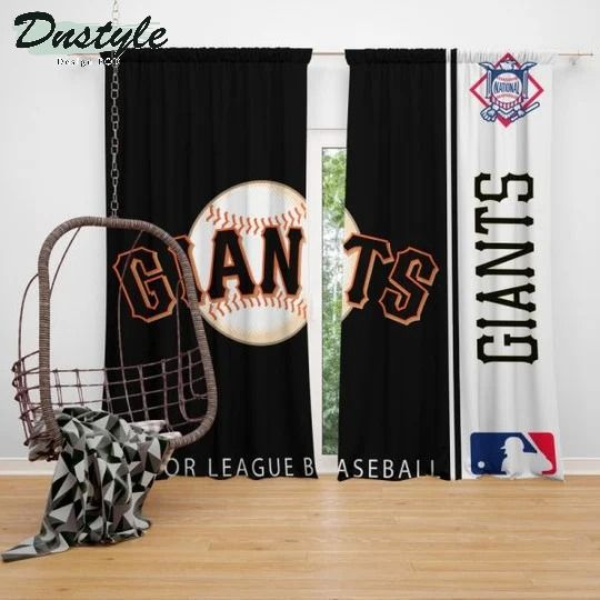 San Francisco Giants MLB Shower Curtain Waterproof Bathroom Sets Window Curtains